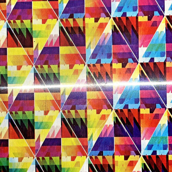 1960'S VARI VUE PSYCHEDELIC GEOMETRICAL MOVING MOTION ART NOS 14X16🔥🔥🔥 - Picture 4 of 6